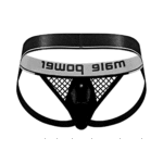 Jockstrap Male Power z czarnym pierścieniem na penisa - obrazek 12