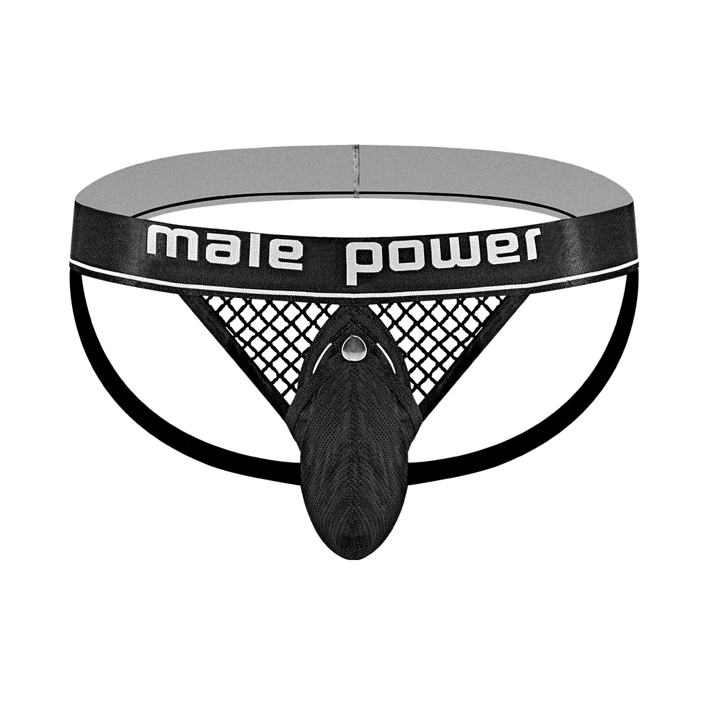 Jockstrap Male Power z czarnym pierścieniem na penisa - obrazek 16