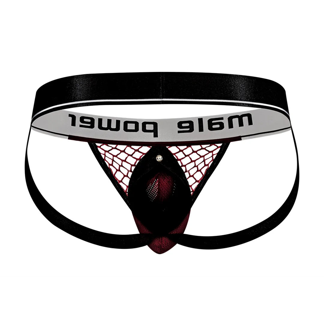 Jockstrap Male Power z czarnym pierścieniem na penisa - obrazek 23