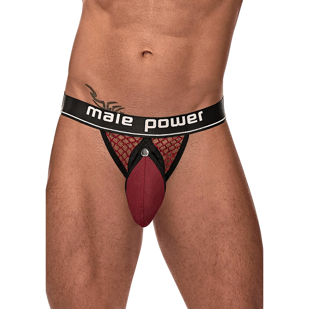 Jockstrap Male Power z czarnym pierścieniem na penisa - obrazek 24