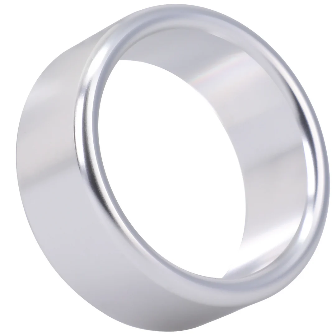 Pierścień erekcyjny ze szczotkowanego aluminium – Medium - obrazek 2