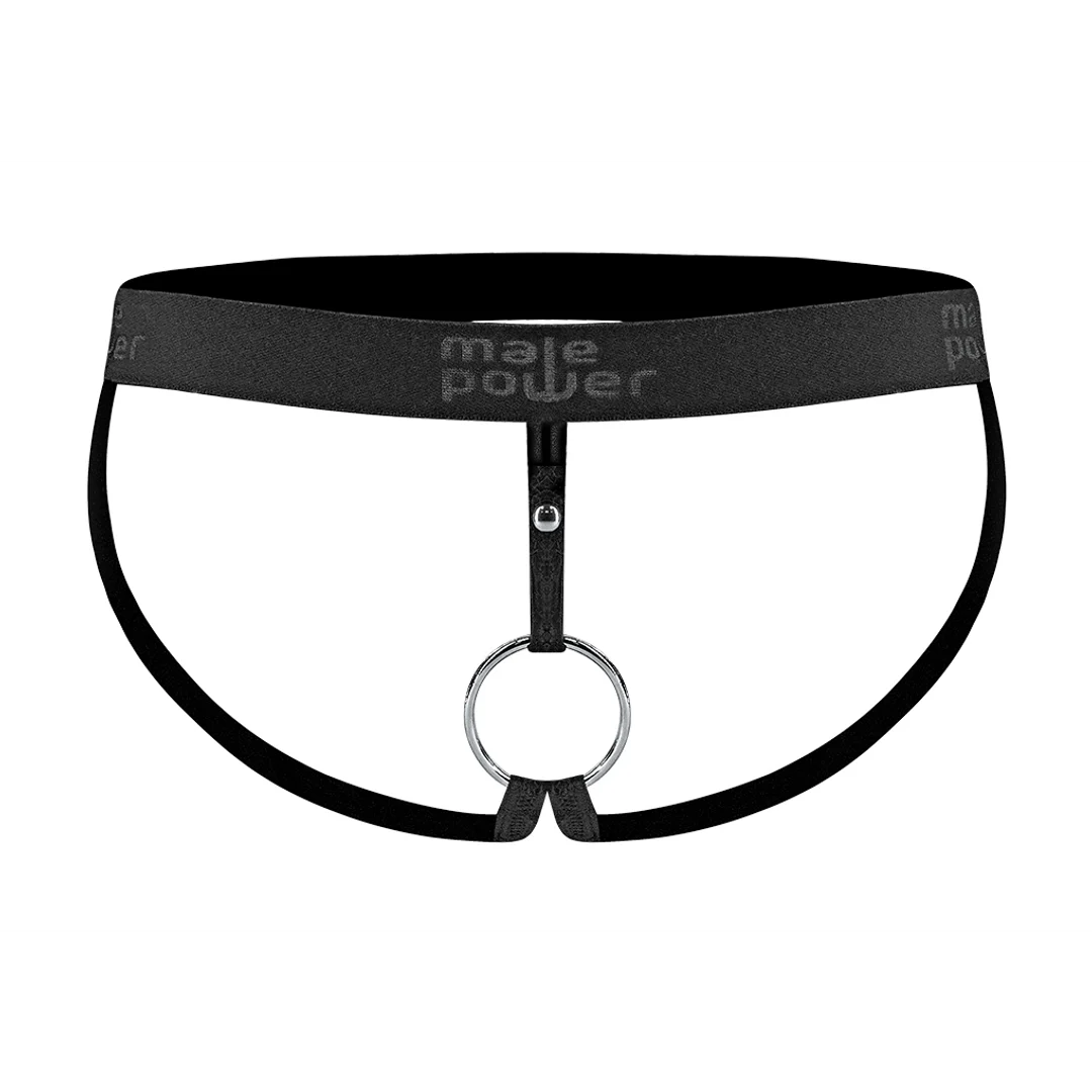 Męski jockstrap z odpinanym pierścieniem C, odważny styl, Male Power - obrazek 10