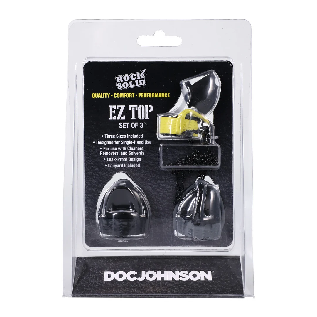 3702-00-CD-2 Zestaw 3 zatyczek Doc Johnson EZ Top - obrazek 1