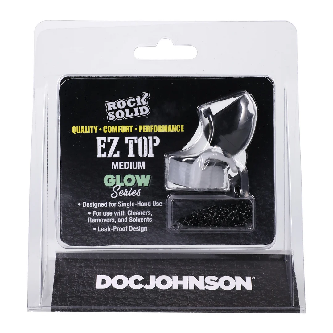 Doc Johnson Rock Solid EZ Top nasadka Medium Glow in the Dark - obrazek 1