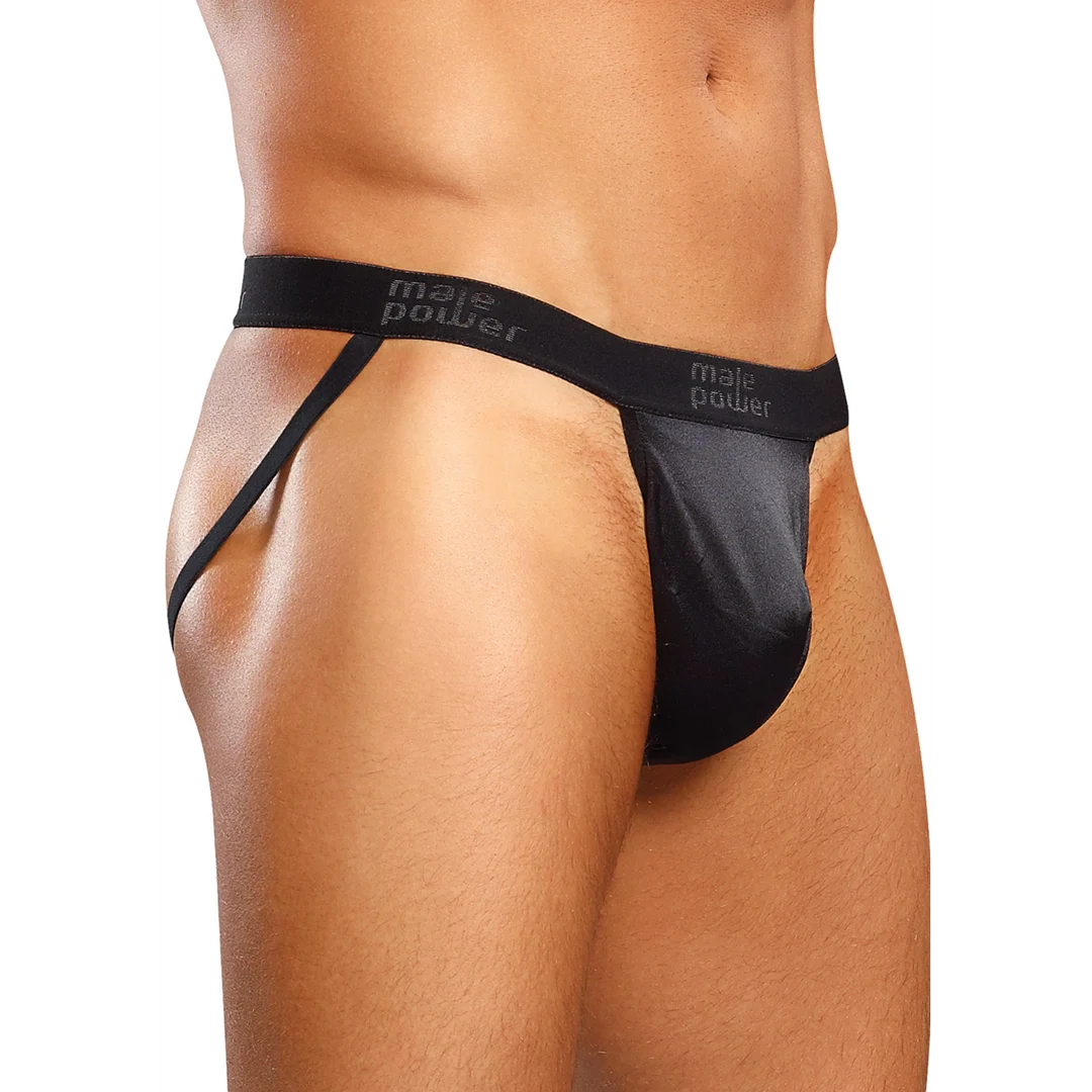 Jockstrap z satynowym wykończeniem i pluszowym pasem, który dodaje pewności siebie – Male Power - obrazek 6