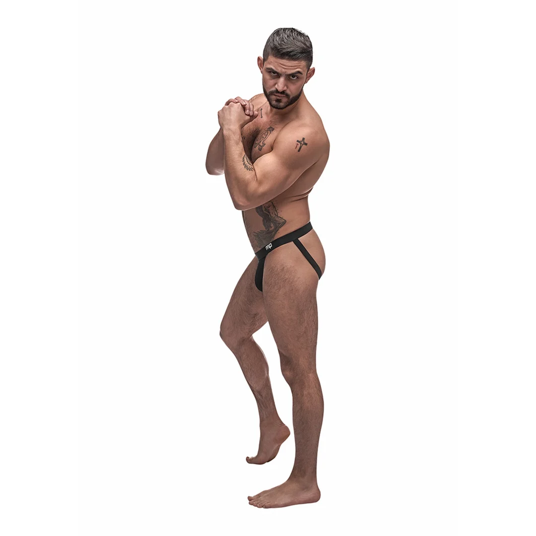 Męski jockstrap z profilowaną kieszonką i podtrzymaniem, które podkreśla sportową sylwetkę – Male Power - obrazek 1