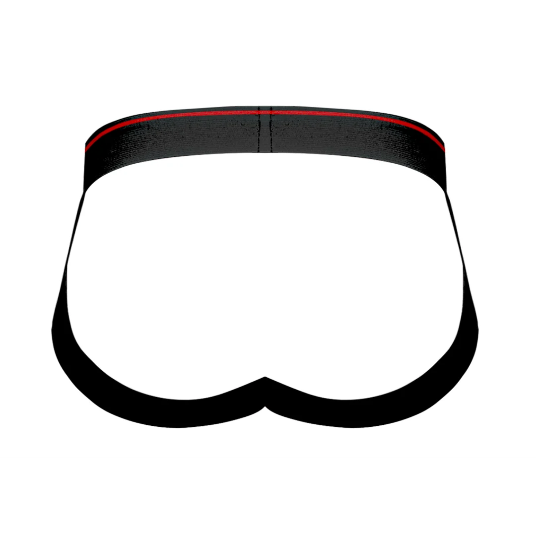 Męski jockstrap w stylu retro i sportowym, podkreślający sylwetkę – Male Power - obrazek 4