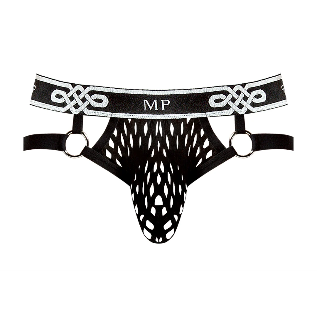 Jockstrap z detalem w postaci pierścieni, seksowna męska bielizna – Male Power - obrazek 4