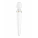 Wibrator typu wand Satisfyer sterowany aplikacją z wymiennymi nasadkami, Satisfyer, biały - obrazek 5