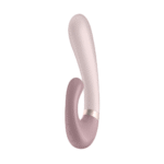 Wibrator typu rabbit Satisfyer – podgrzewany i sterowany przez aplikację – Satisfyer Heat Wave Mauve - obrazek 3