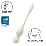 Satisfyer Love Birds 1, biały trenażer mięśni dna miednicy - obrazek 5