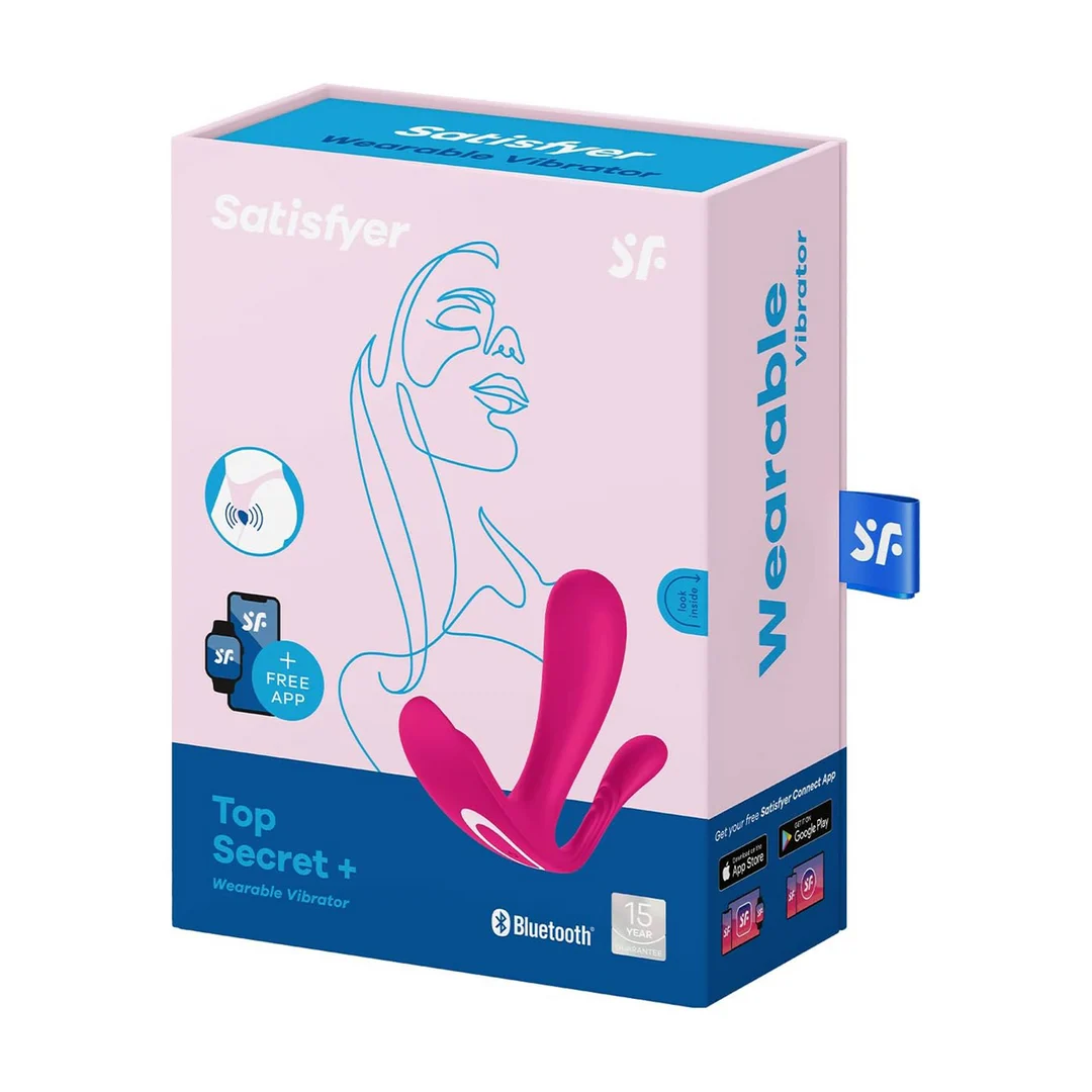 Satisfyer wibrator z płaską podstawą – Top Secret Plus - obrazek 1