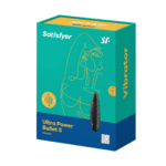Mini wibrator Satisfyer – precyzyjna końcówka i teksturowana powierzchnia – czarny Satisfyer