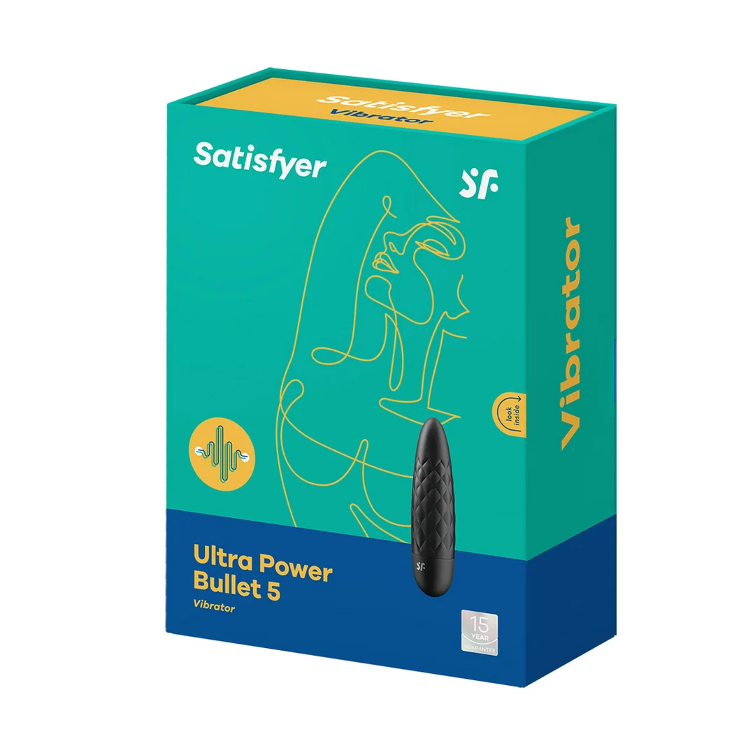 Mini wibrator Satisfyer – precyzyjna końcówka i teksturowana powierzchnia – czarny Satisfyer - obrazek 1