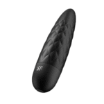 Mini wibrator Satisfyer – precyzyjna końcówka i teksturowana powierzchnia – czarny Satisfyer - obrazek 2