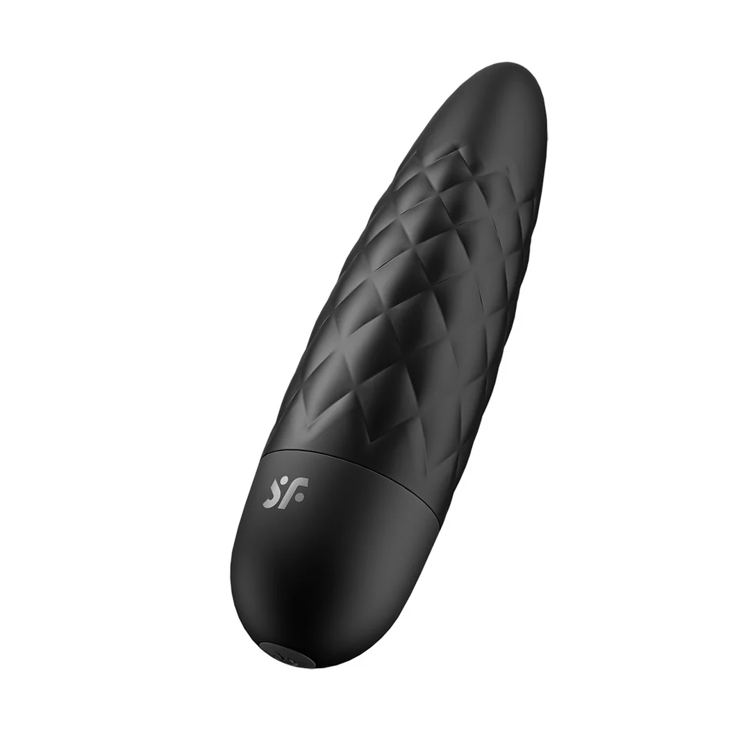 Mini wibrator Satisfyer – precyzyjna końcówka i teksturowana powierzchnia – czarny Satisfyer - obrazek 2
