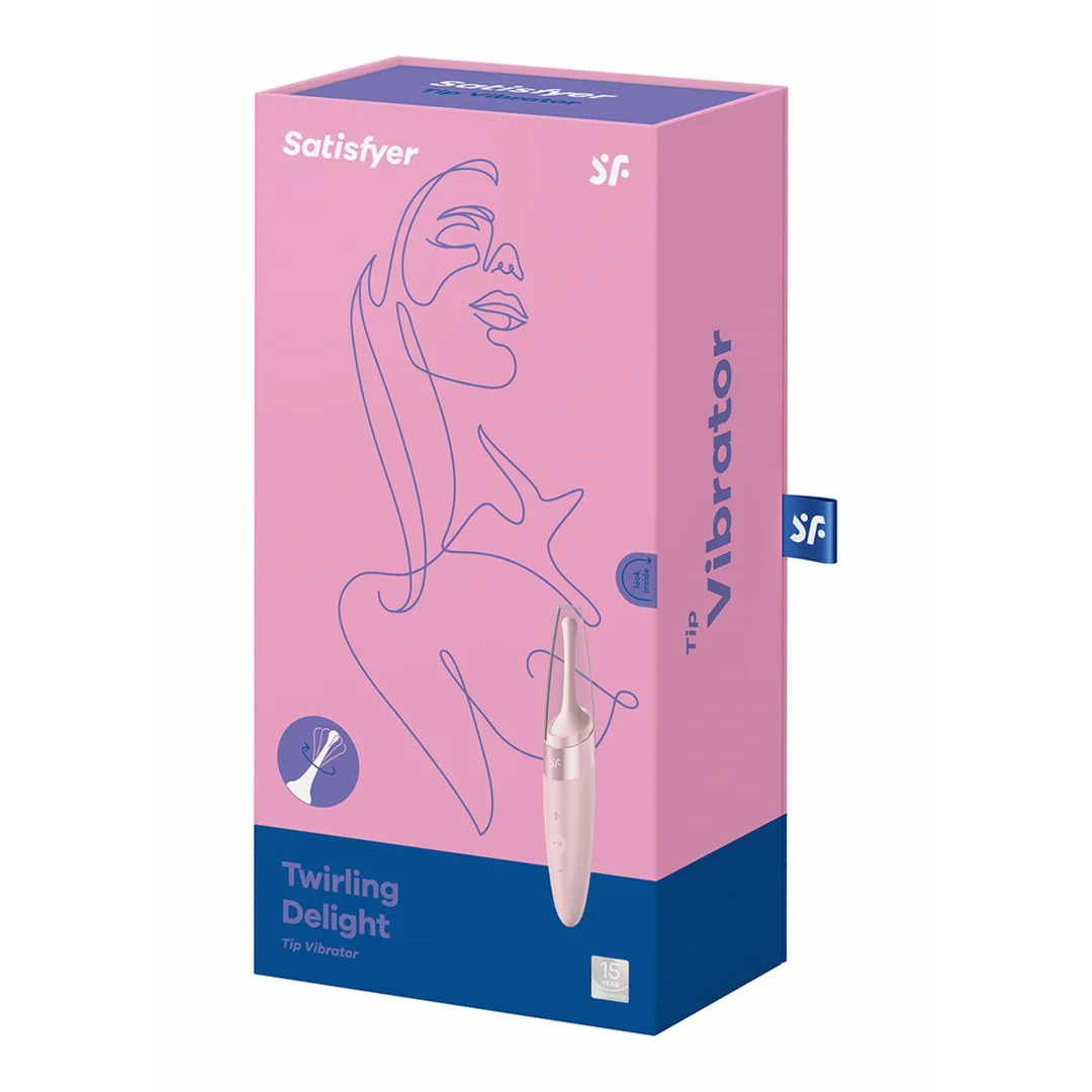 Wibrator Satisfyer Bullet z obracającą się końcówką – przygaszony róż - obrazek 1