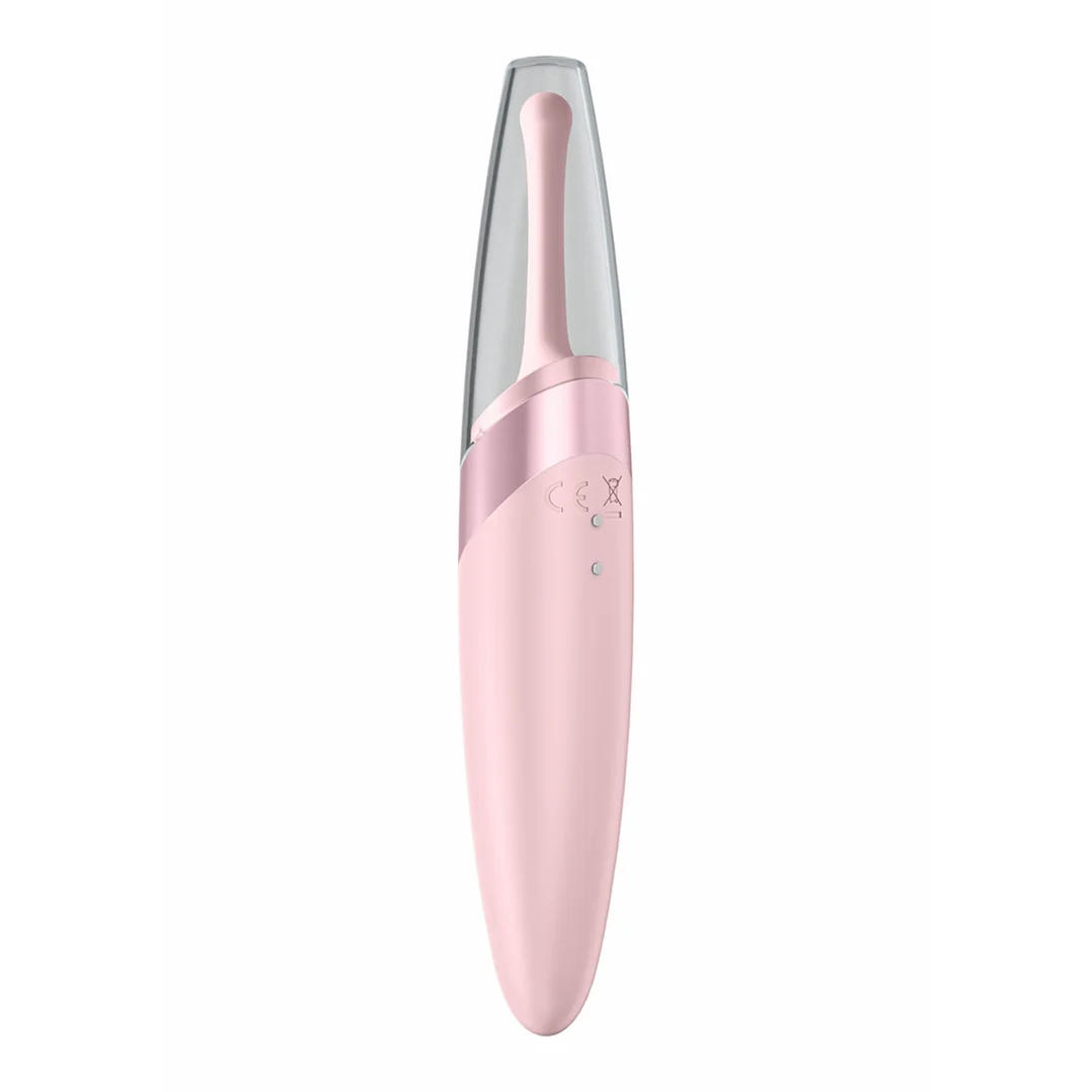 Wibrator Satisfyer Bullet z obracającą się końcówką – przygaszony róż - obrazek 4