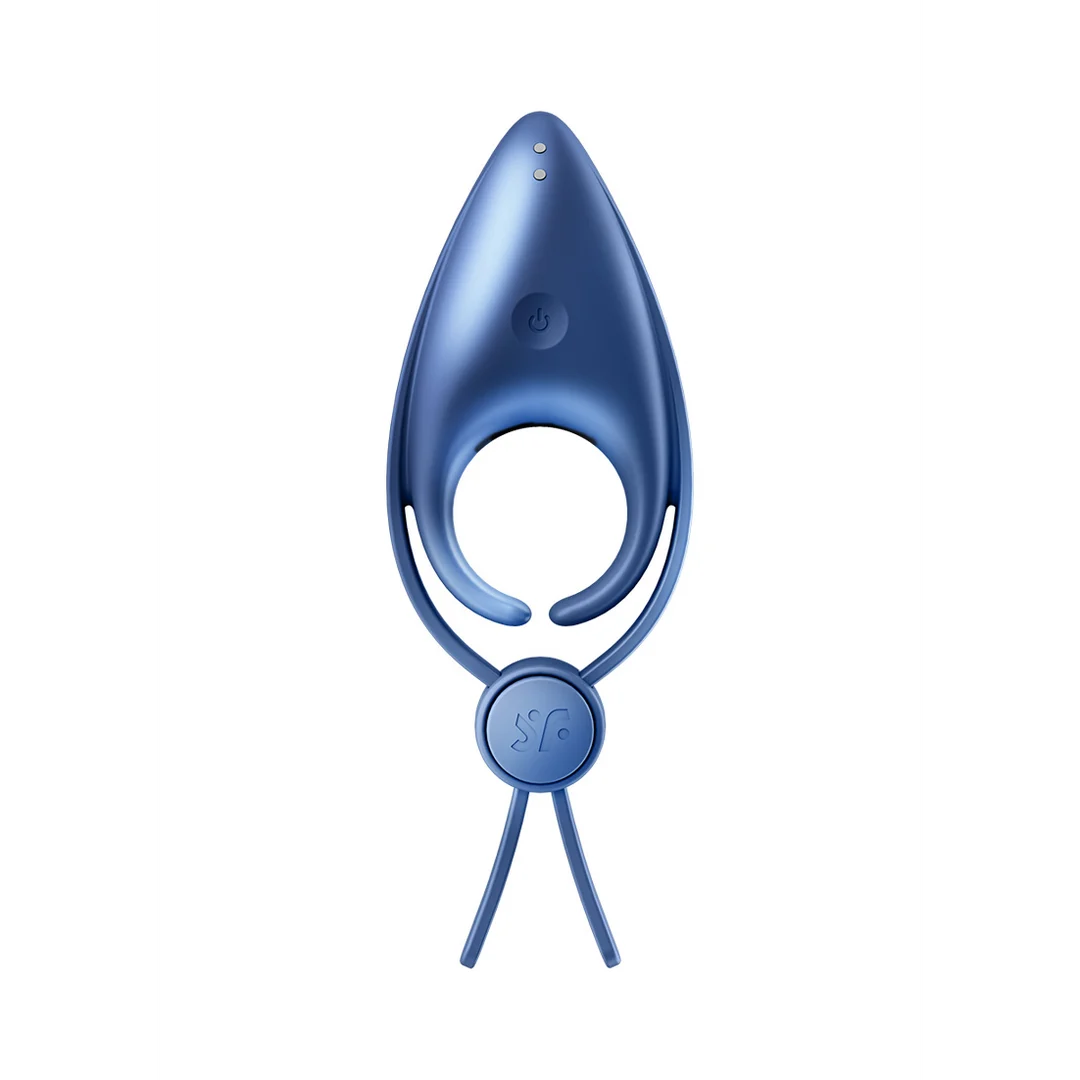 Satisfyer Sniper wibrujący pierścień erekcyjny, niebieskoszary - obrazek 2
