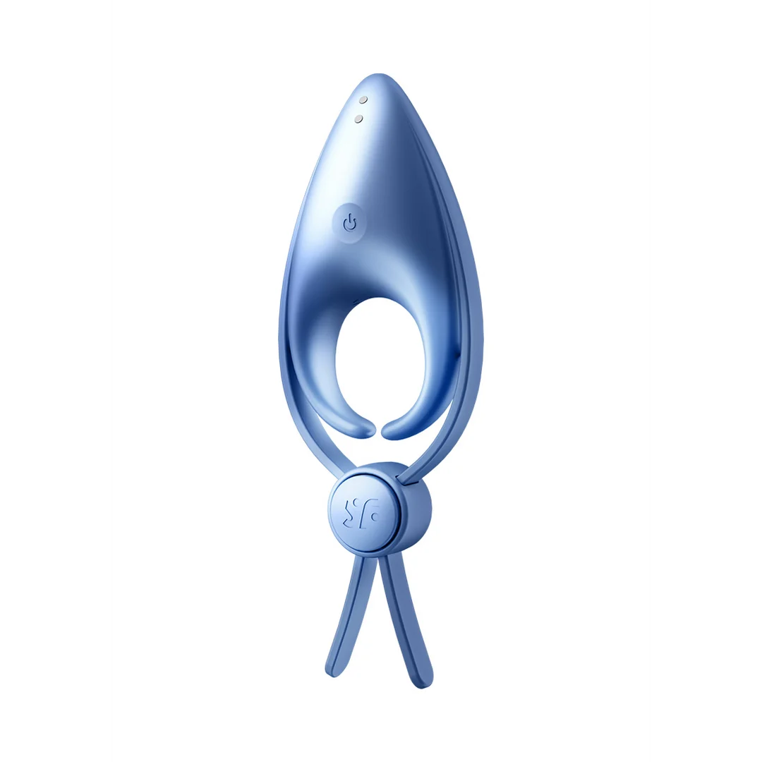 Satisfyer Sniper wibrujący pierścień erekcyjny, niebieskoszary - obrazek 3