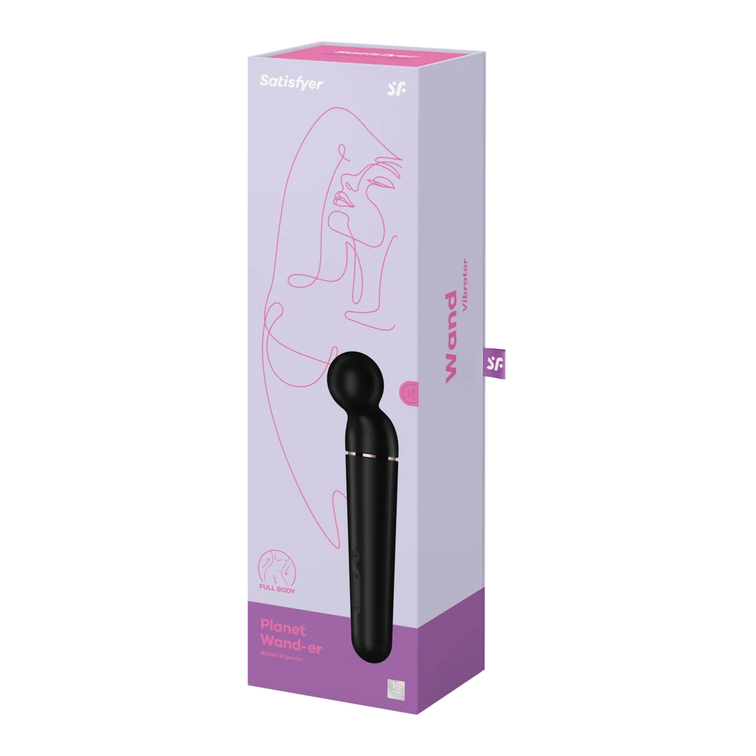 Masażer typu wand Satisfyer, 10 trybów i 6 poziomów intensywności, Satisfyer, czarny i różowe złoto - obrazek 1