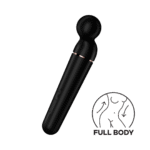 Masażer typu wand Satisfyer, 10 trybów i 6 poziomów intensywności, Satisfyer, czarny i różowe złoto - obrazek 2