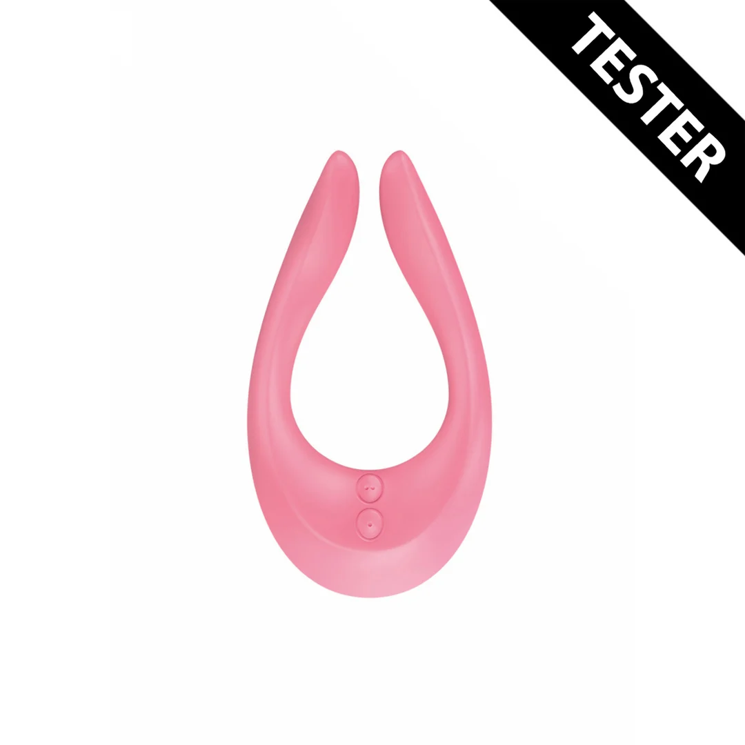 Wibrator dla par zapewniający wszechstronną stymulację – Endless Joy Multi Vibrator – jasnoróżowy – tester - obrazek 1