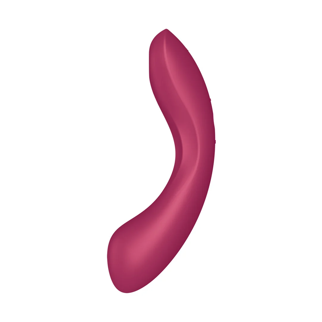 Satisfyer Podwójny wibrator z Air Pulse – czerwony - obrazek 2