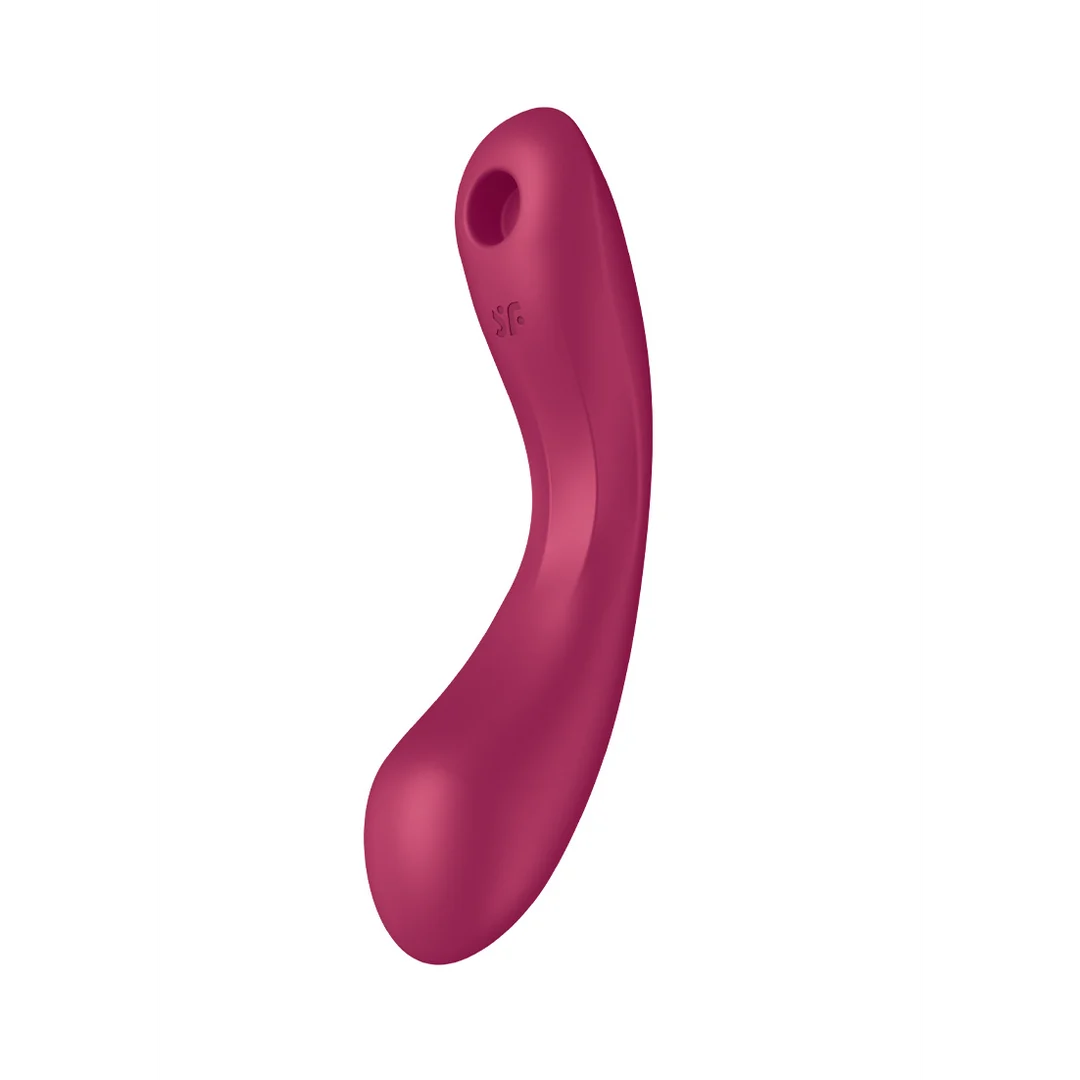 Satisfyer Podwójny wibrator z Air Pulse – czerwony - obrazek 6
