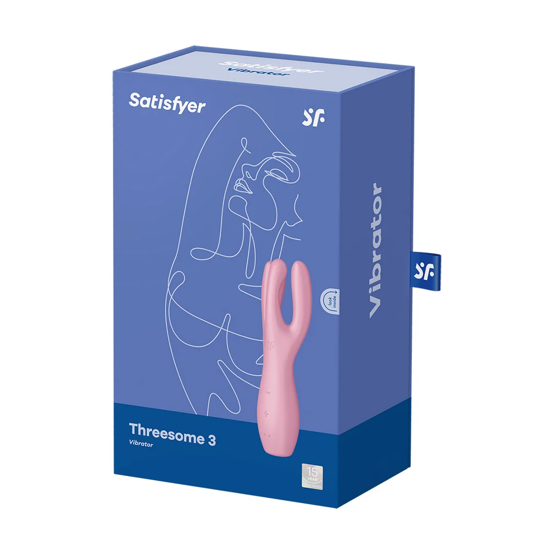 Wibrator Satisfyer Threesome 3 do używania w pozycji leżącej - obrazek 4
