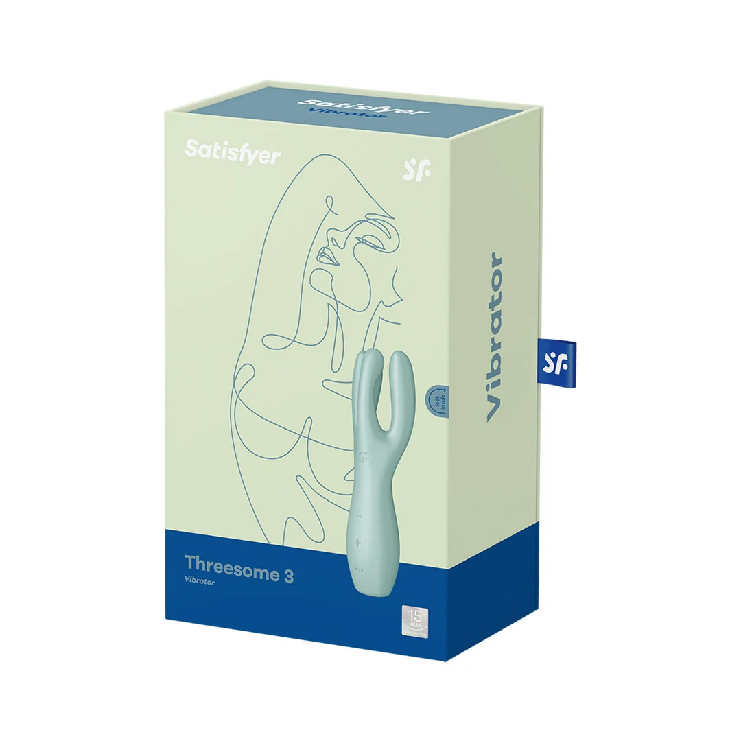 Wibrator Satisfyer Threesome 3 do używania w pozycji leżącej - obrazek 1