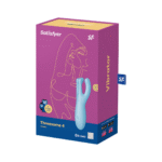 Niebieski wibrator do masażu Satisfyer Threesome 4Plus z aplikacją