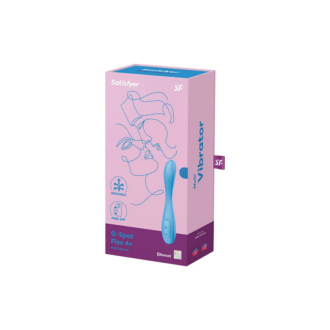 Wibrator Satisfyer do stymulacji punktu G – elastyczna szyjka – Satisfyer G-Spot Flex 4 niebieski - obrazek 1