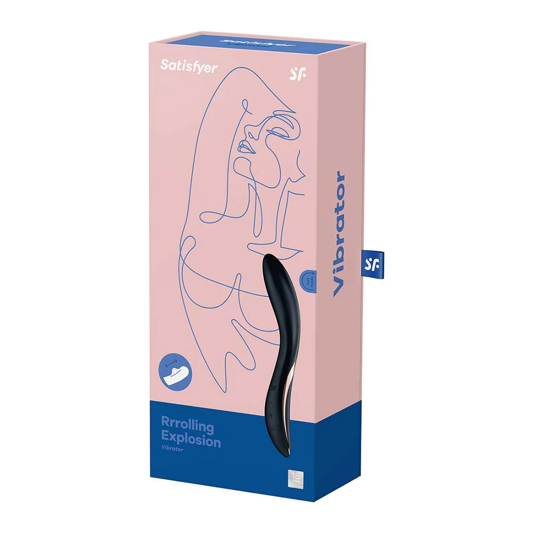Satisfyer wibrator punktu G – obracająca się kulka i 12 programów wibracji – Satisfyer Rrrolling Explosion - obrazek 1