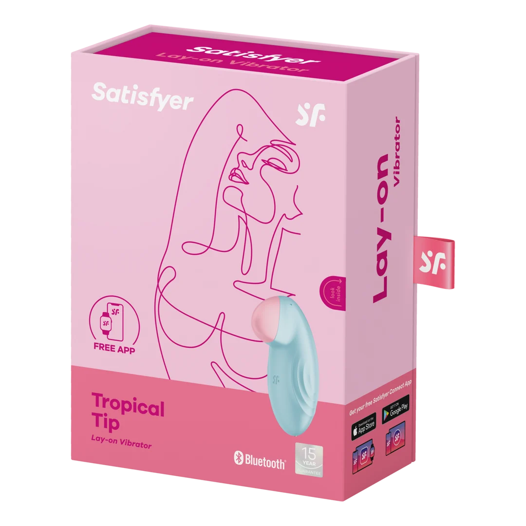 4044347-2 Zewnętrzny wibrator Satisfyer z ostro zakończoną końcówką – Tropical Tip - obrazek 1