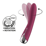 Satisfyer wibrator do punktu G z obrotową główką – Spinning Vibe 1 - obrazek 5
