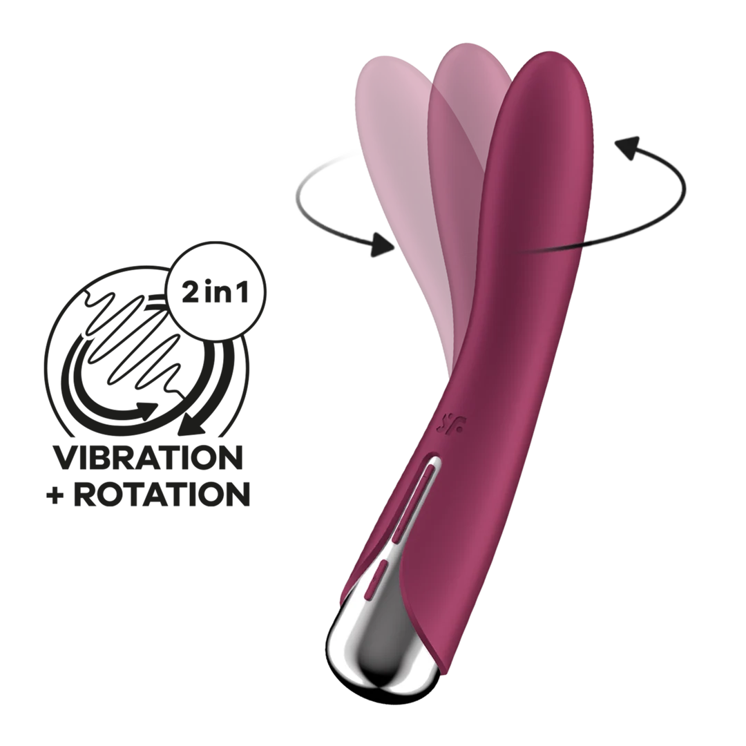 Satisfyer wibrator do punktu G z obrotową główką – Spinning Vibe 1 - obrazek 5