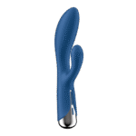 Wibrator typu rabbit Satisfyer – obrotowa główka i mocne wibracje – niebieski Satisfyer - obrazek 3