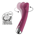 Wibrator do punktu G Satisfyer, 12 trybów wibracji, czerwony - obrazek 5