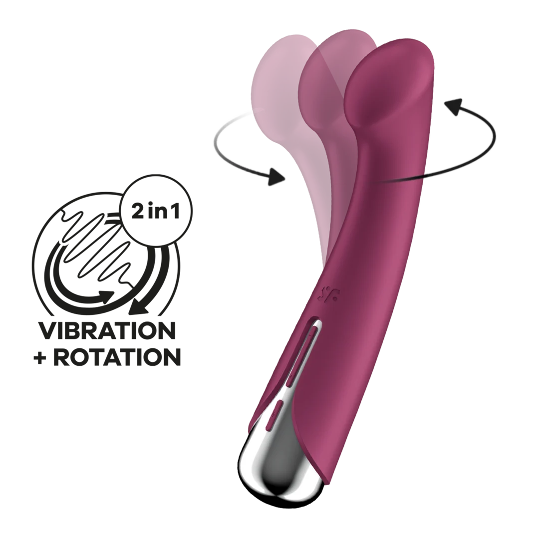 Wibrator do punktu G Satisfyer, 12 trybów wibracji, czerwony - obrazek 5
