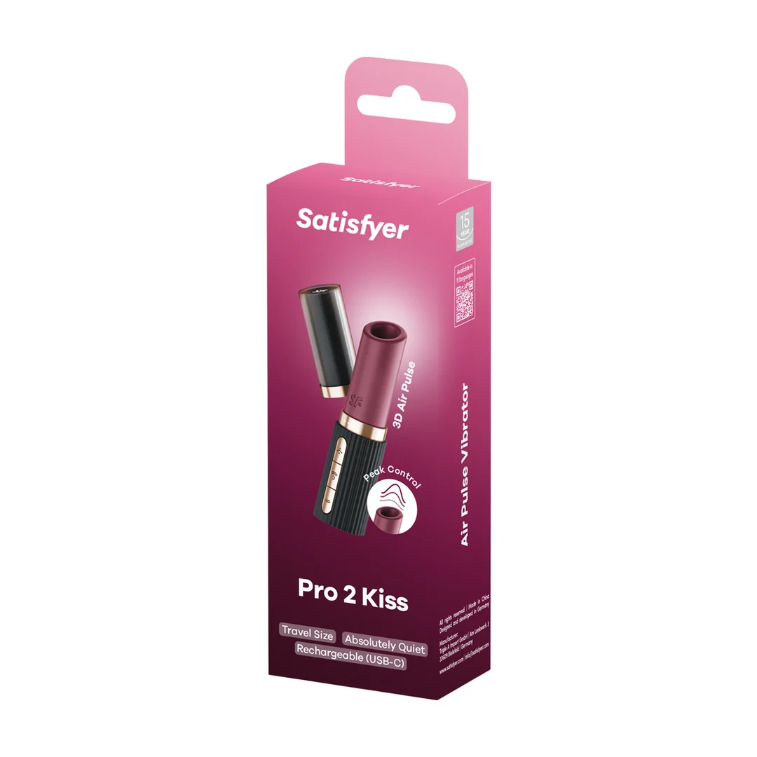 Wibrator powietrzny Satisfyer Pro 2 Kiss w kolorze fioletowym - obrazek 1
