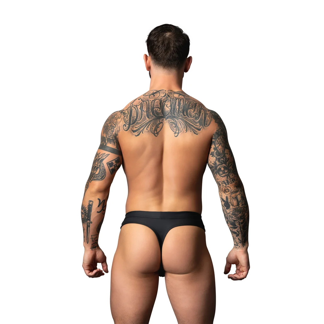 410298BKLX-5 Male Power Snap Off Tanga - obrazek 1