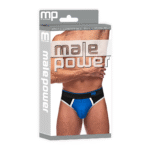Male Power Panel Thong L/XL, czarno czerwone - obrazek 7