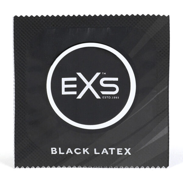 Prezerwatywy EXS Black Latex, 48 sztuk