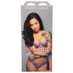 Masturbator dopochwowy z regulowaną siłą ssania, Honey Gold - obrazek 2