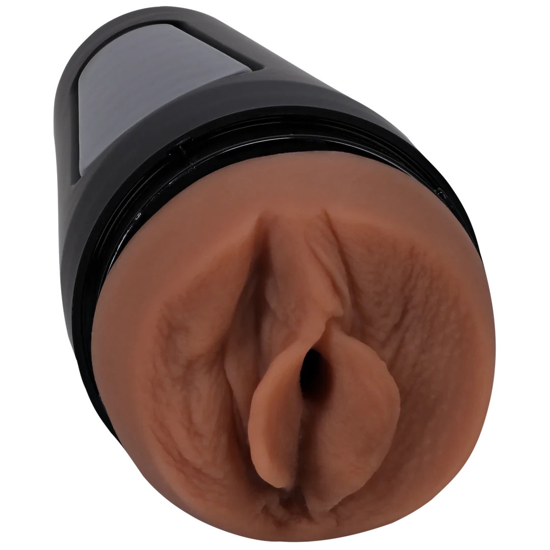 Masturbator z realistyczną teksturą – karmelowy - obrazek 3