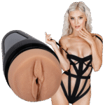 Masturbator pochwa z materiałem przyjemnie ciepłym w dotyku – Vanilla - obrazek 6