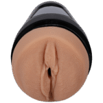 Masturbator pochwa z materiałem przyjemnie ciepłym w dotyku – Vanilla - obrazek 2