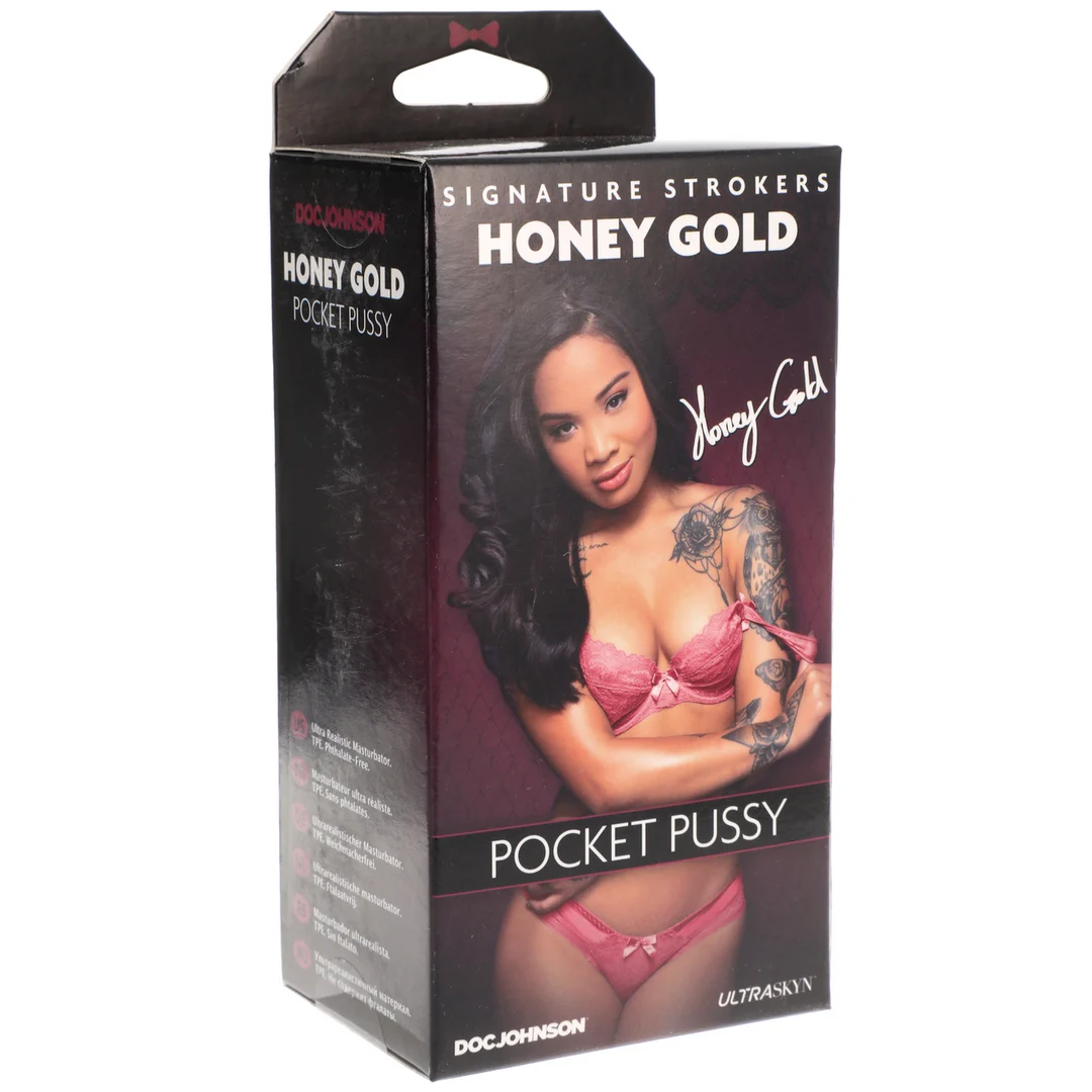5510-22-BX-2 Doc Johnson Honey Gold ULTRASKYN Pocket Pussy - obrazek 1