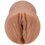 Masturbator waginalny z teksturowanym wnętrzem, waniliowy - obrazek 3